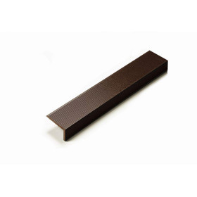 Угловой закрывающий L-профиль шоколад 40х60х4000 мм